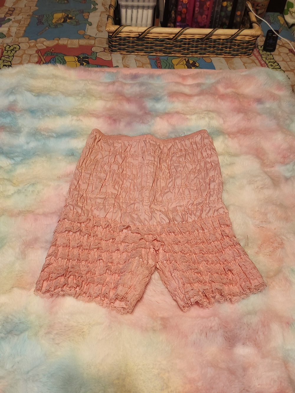Women’s Smocked Peach Shorts